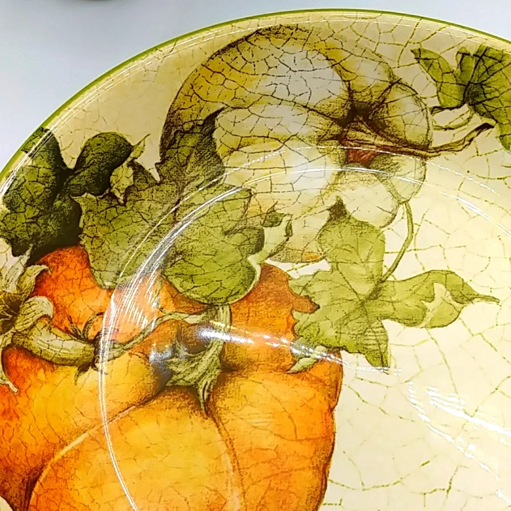 Pier 1 Autumn Pumpkin & Squash Large Bowl